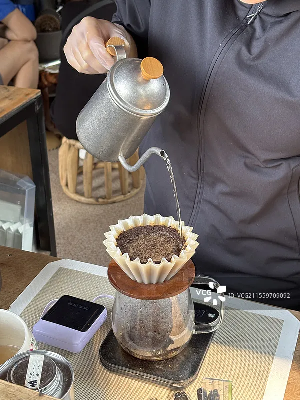 Modern coffee shop interior in China featuring specialty coffee