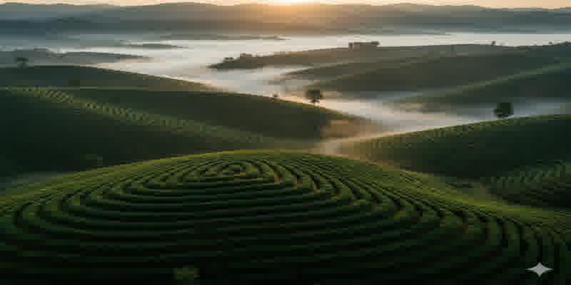 Yunnan coffee mountain landscape