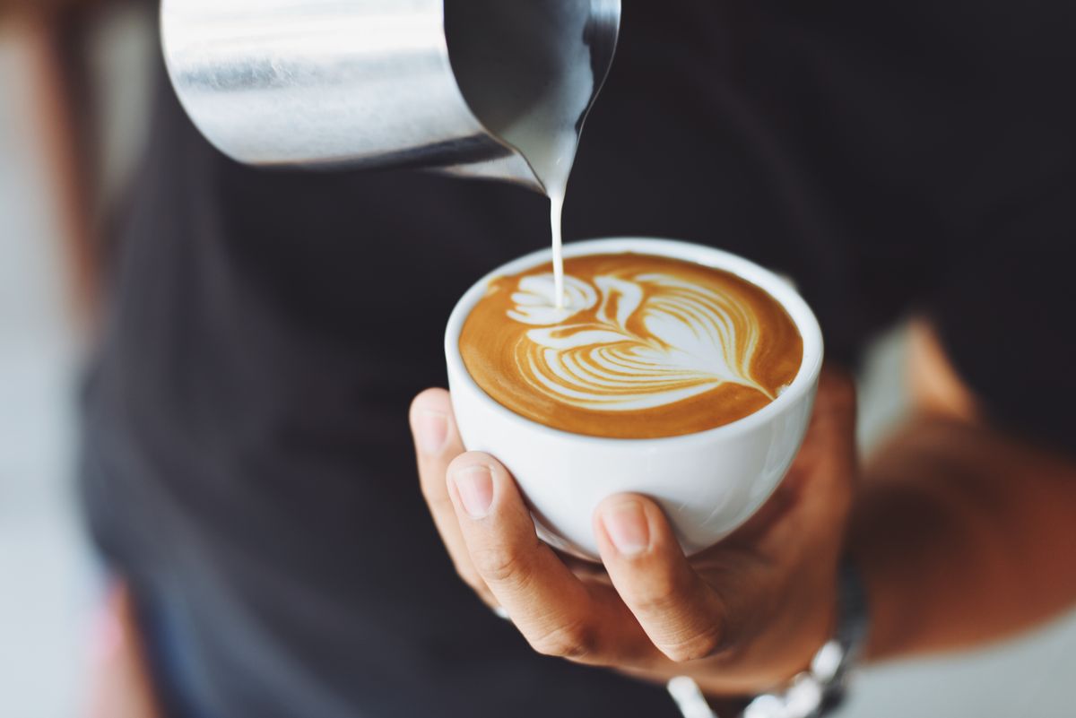 Two cups of coffee side by side